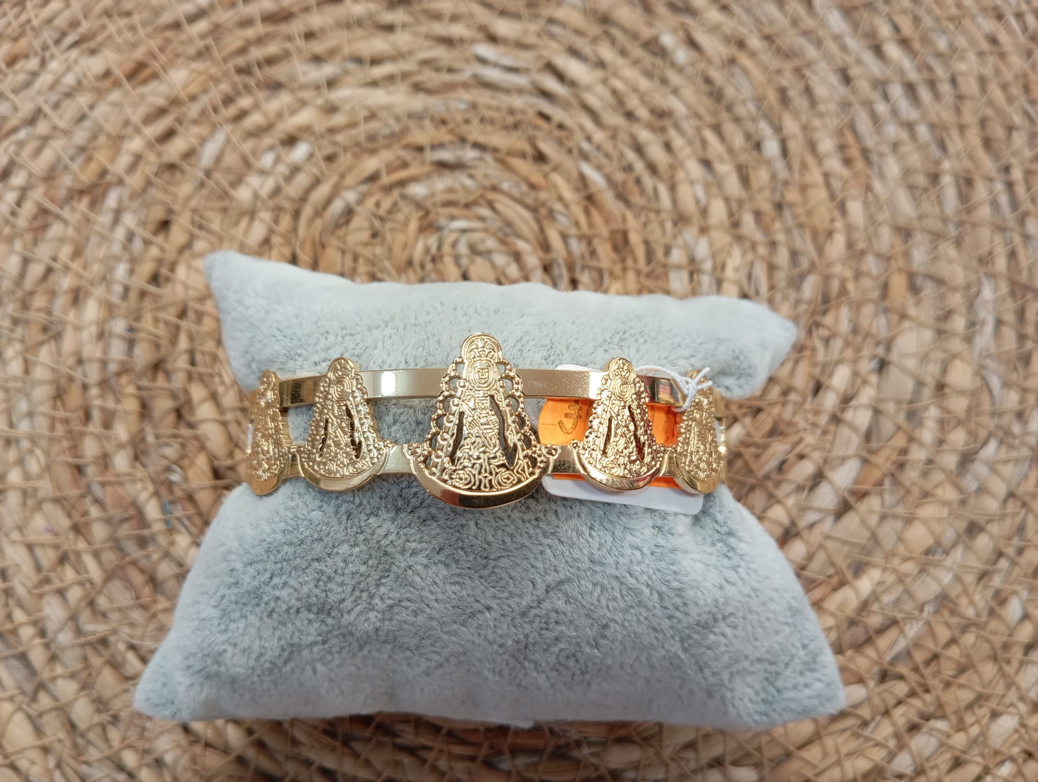 PULSERA VIRGEN DEL ROCIO DORADA
