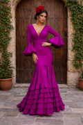 vestido de flamenca tull