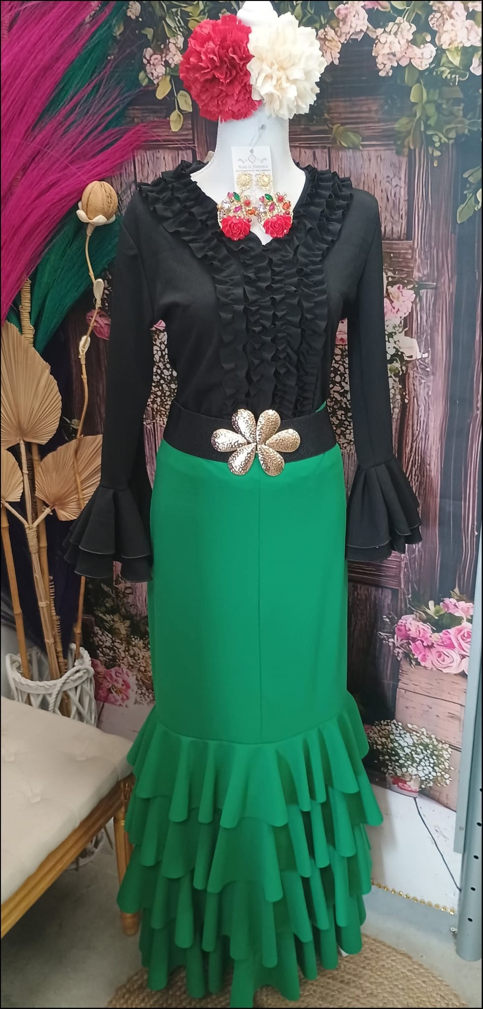 CAMISA DE FLAMENCA ELASTICA