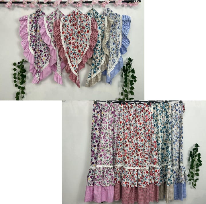 PIQUILLO DE FLAMENCA ESTAMPADO DE FLORES