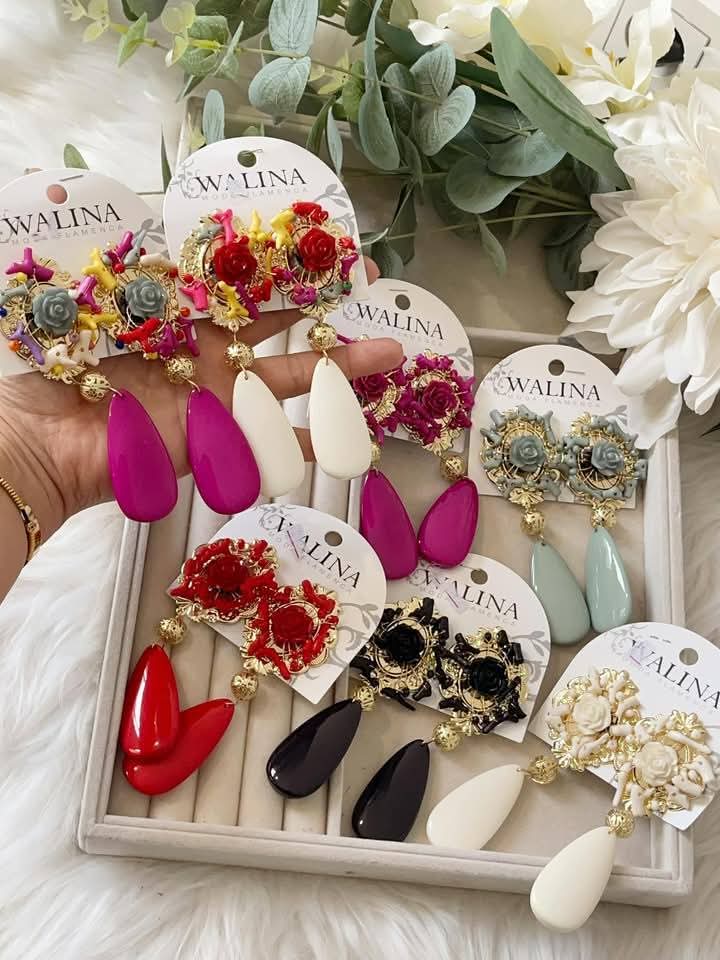 PENDIENTE FLAMENCA LAGRIMA