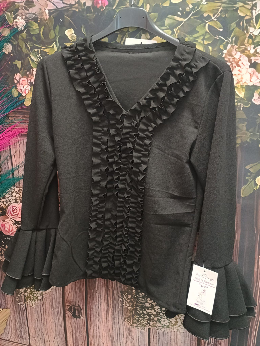 CAMISA DE FLAMENCA ELASTICA