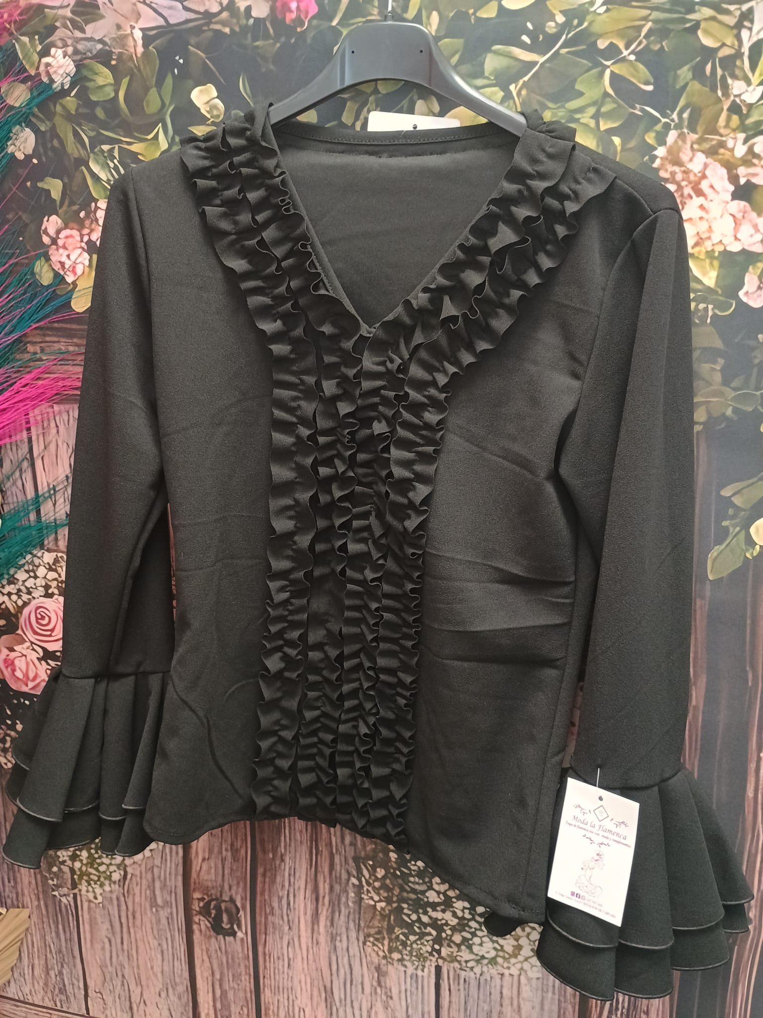 CAMISA DE FLAMENCA ELASTICA