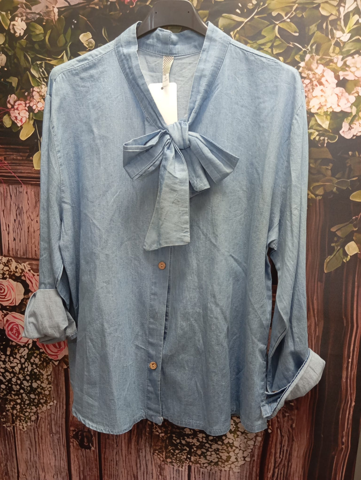 CAMISA VAQUERA CON LAZO