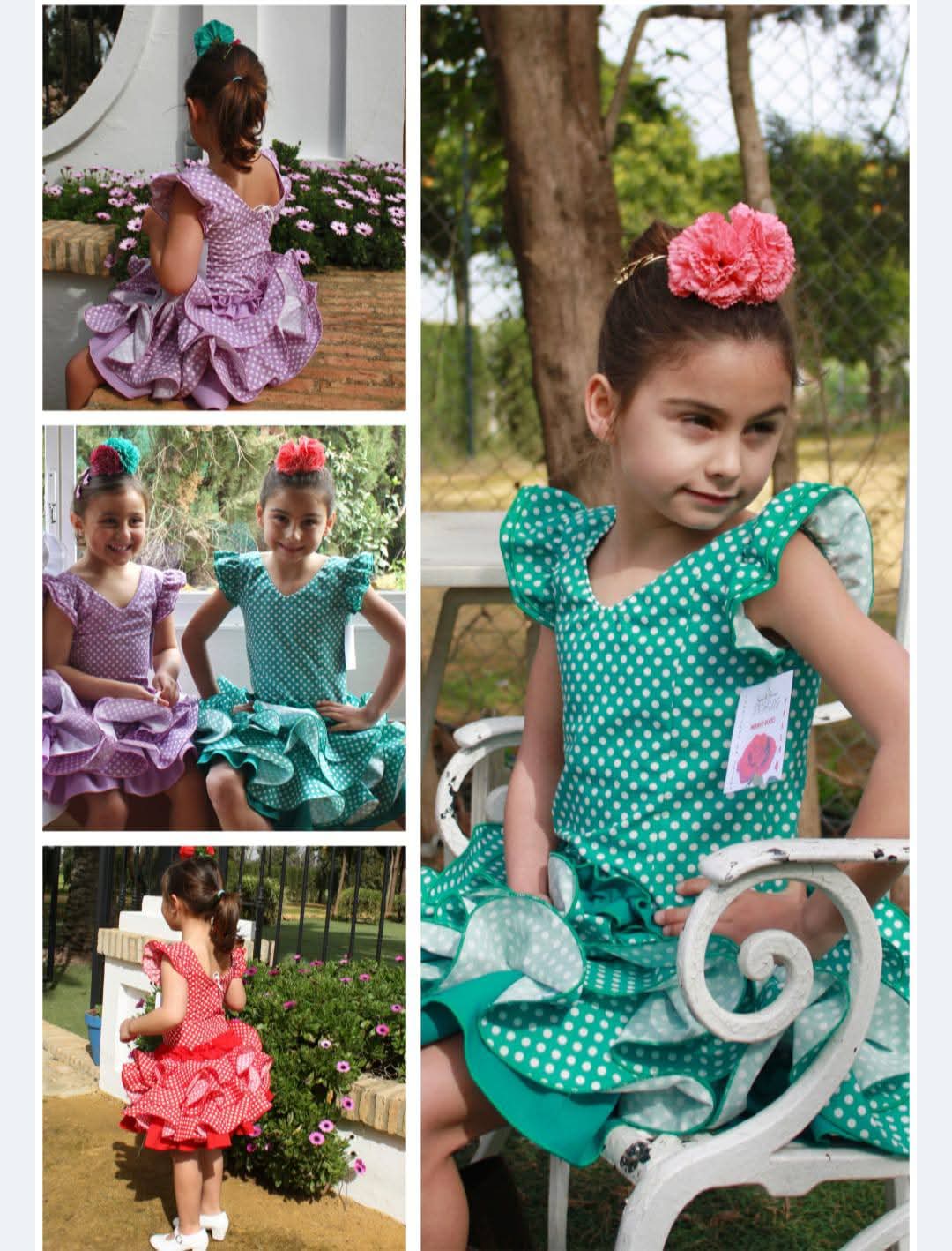 VESTIDO DE FLAMENCA NIÑA ROCIO