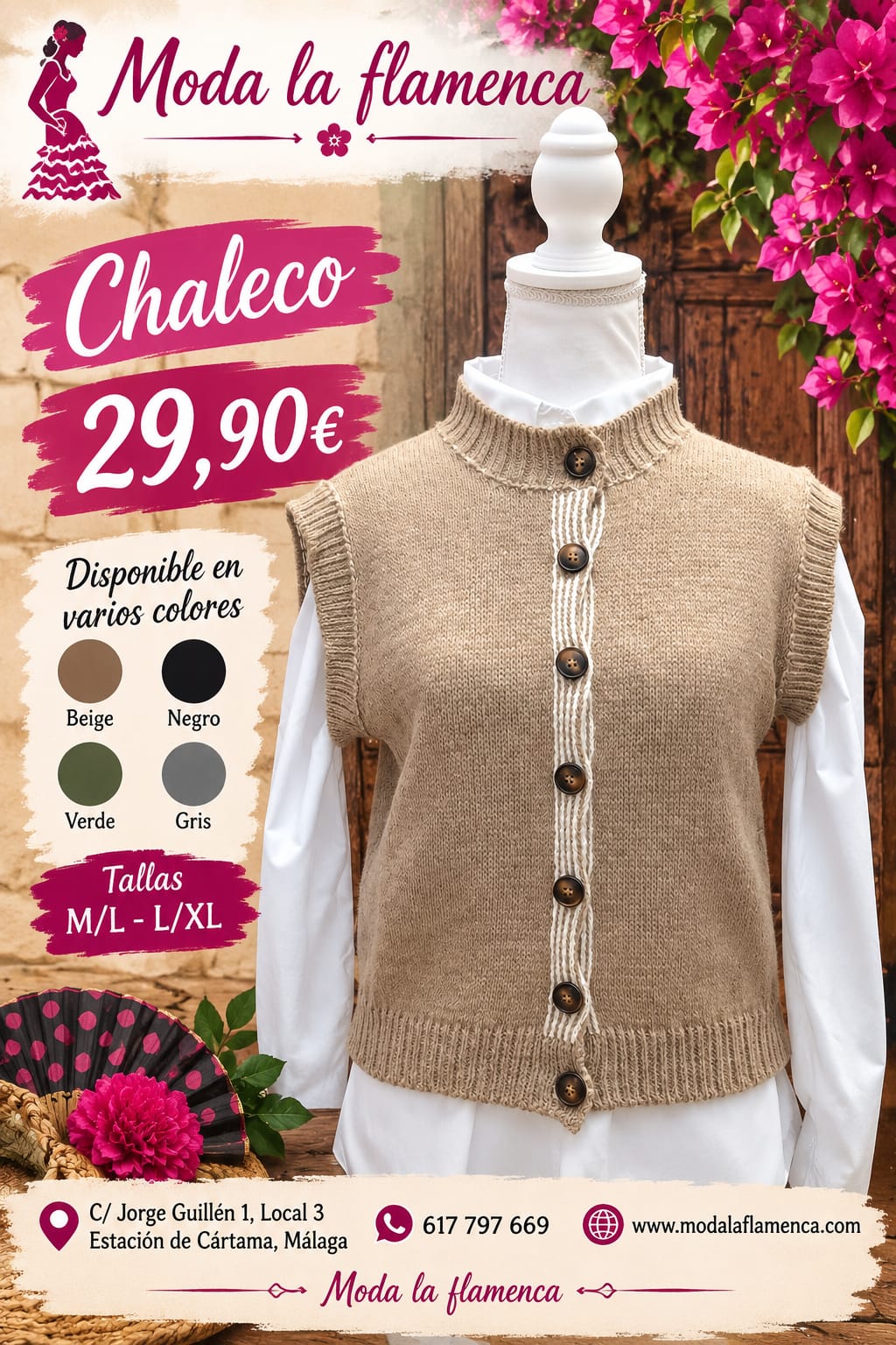 CHALECO CON BOTONES