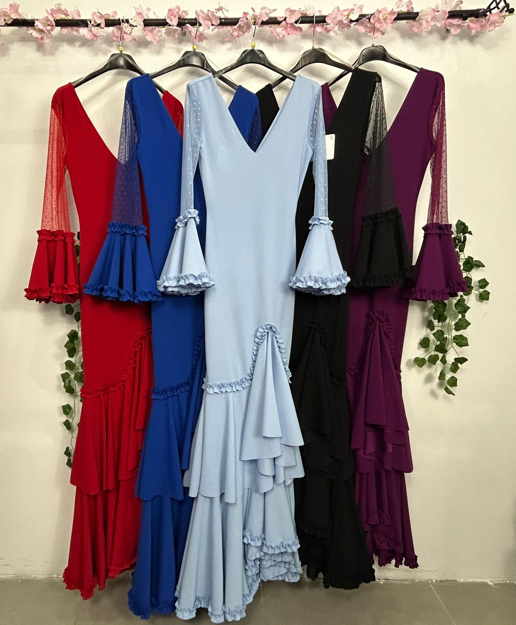 VESTIDO DE FLAMENCA PLUMETI