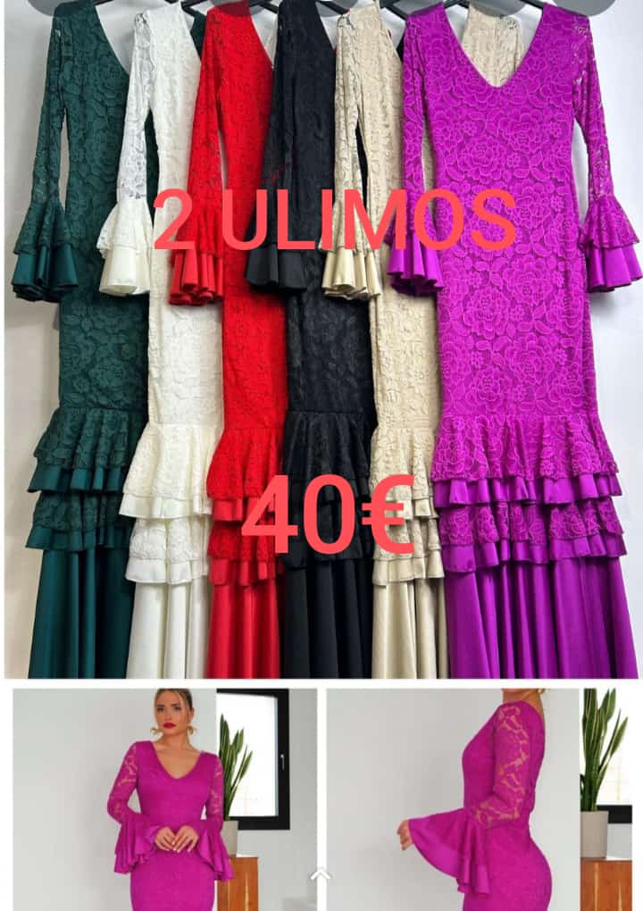 VESTIDO DE FLAMENCA DE ENCAJE