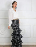 FALDA FLAMENCA DE LUNARES POR TALLAS