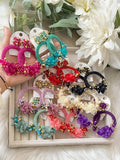 PENDIENTES DE FLAMENCA ARO CROCHE