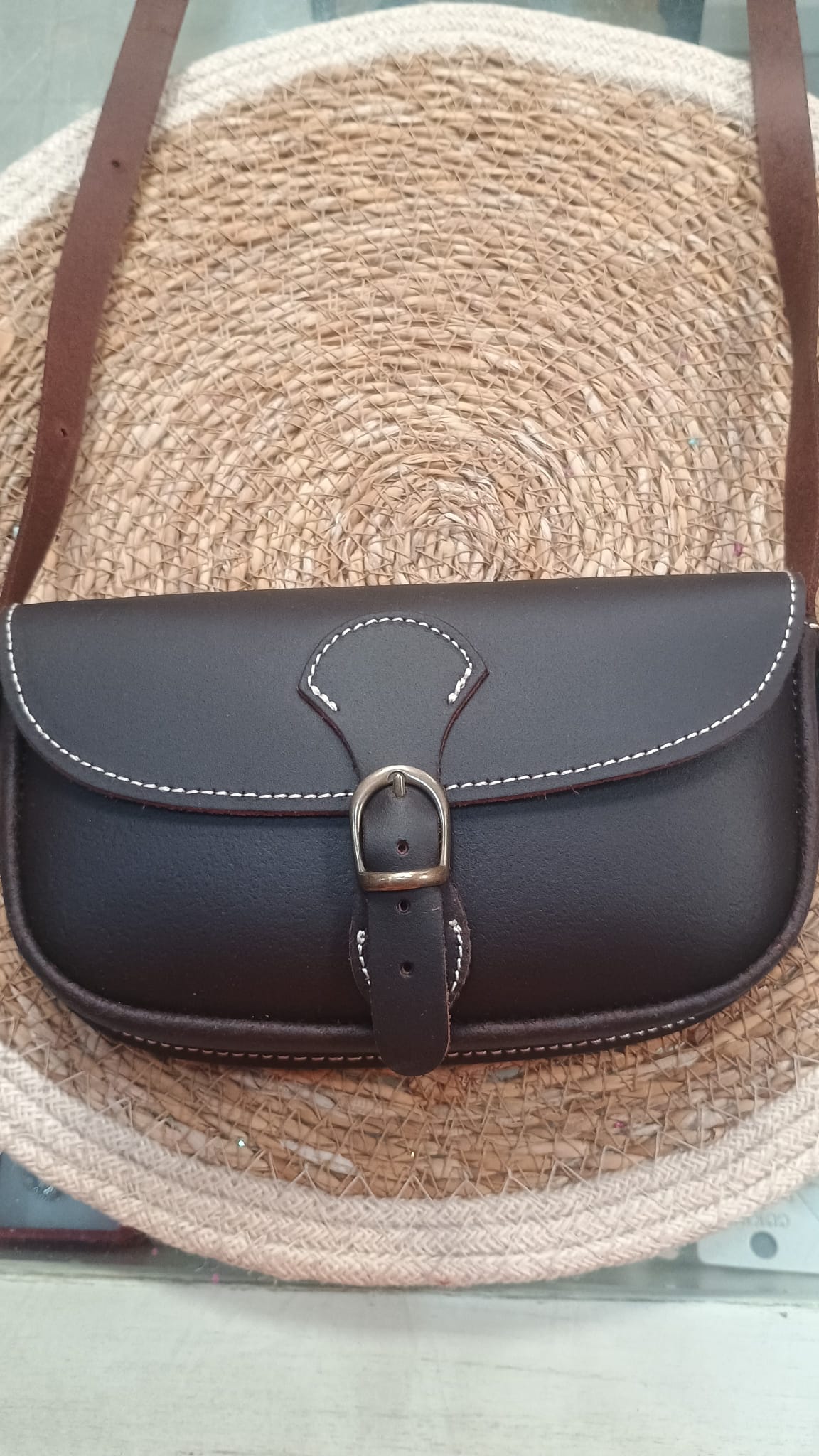 BOLSO RIÑONERA ROCIERO DE PIEL