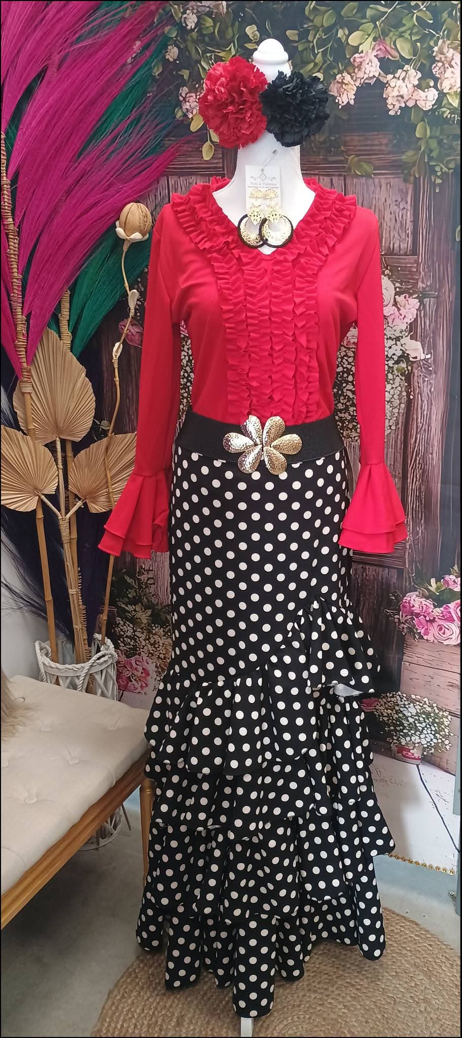 CAMISA DE FLAMENCA ELASTICA