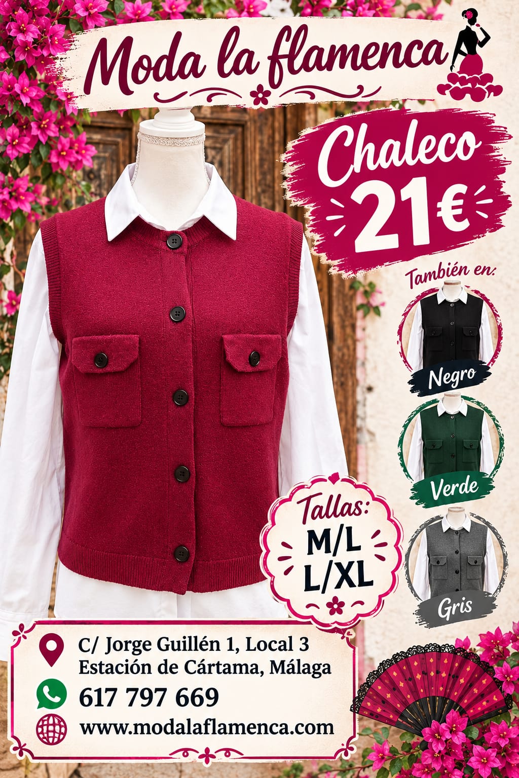CHALECO CON BOLSILLOS