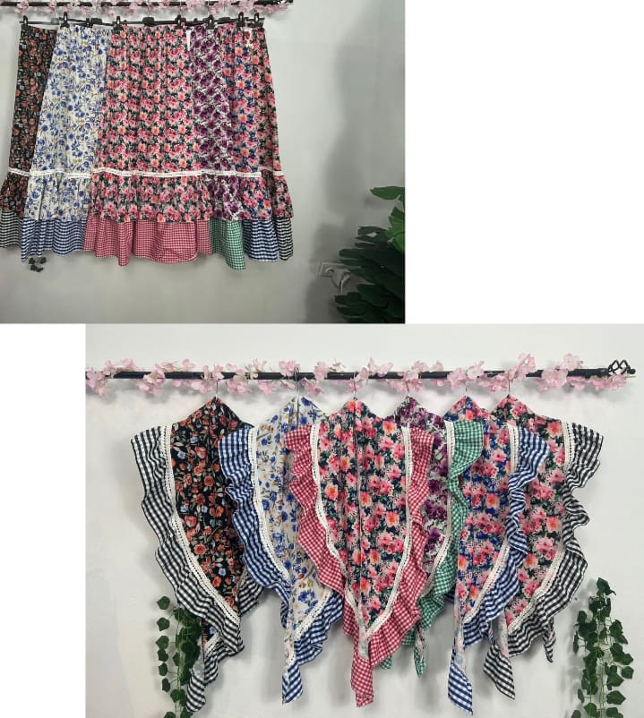 PIQUILLOS DE FLAMENCA ESTAMPADOS VICHY