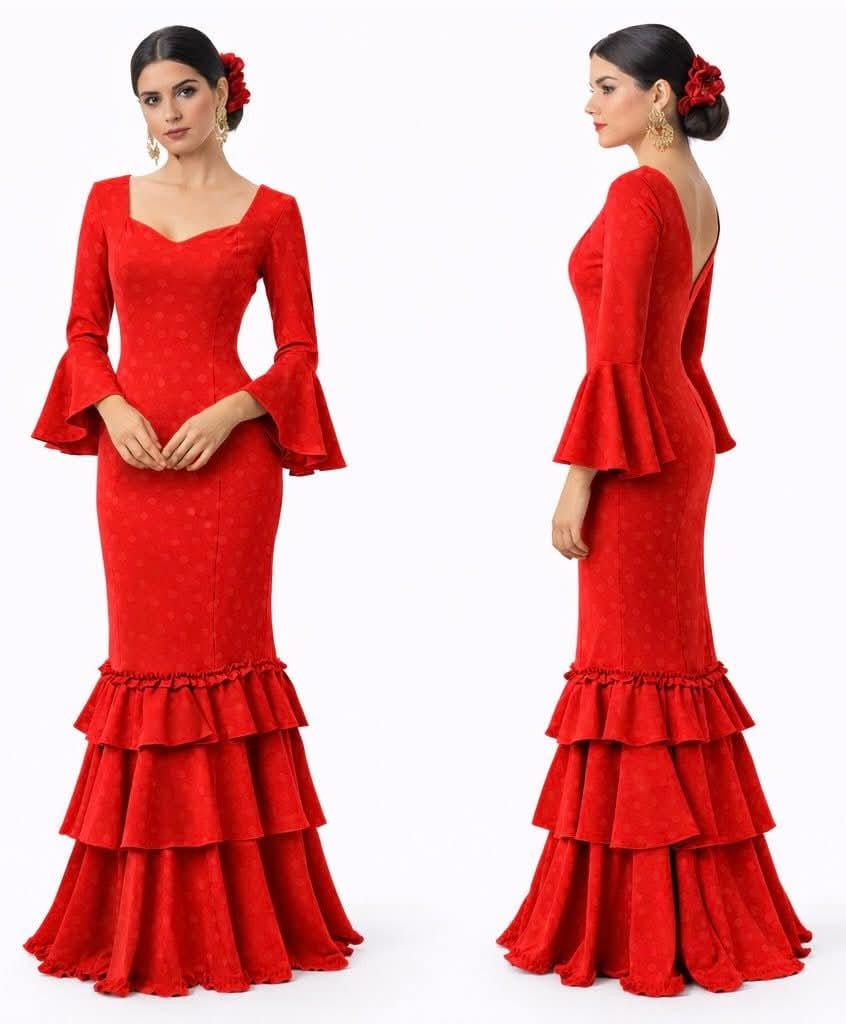VESTIDO FLAMENCA LUNARES MADRE E HIJA