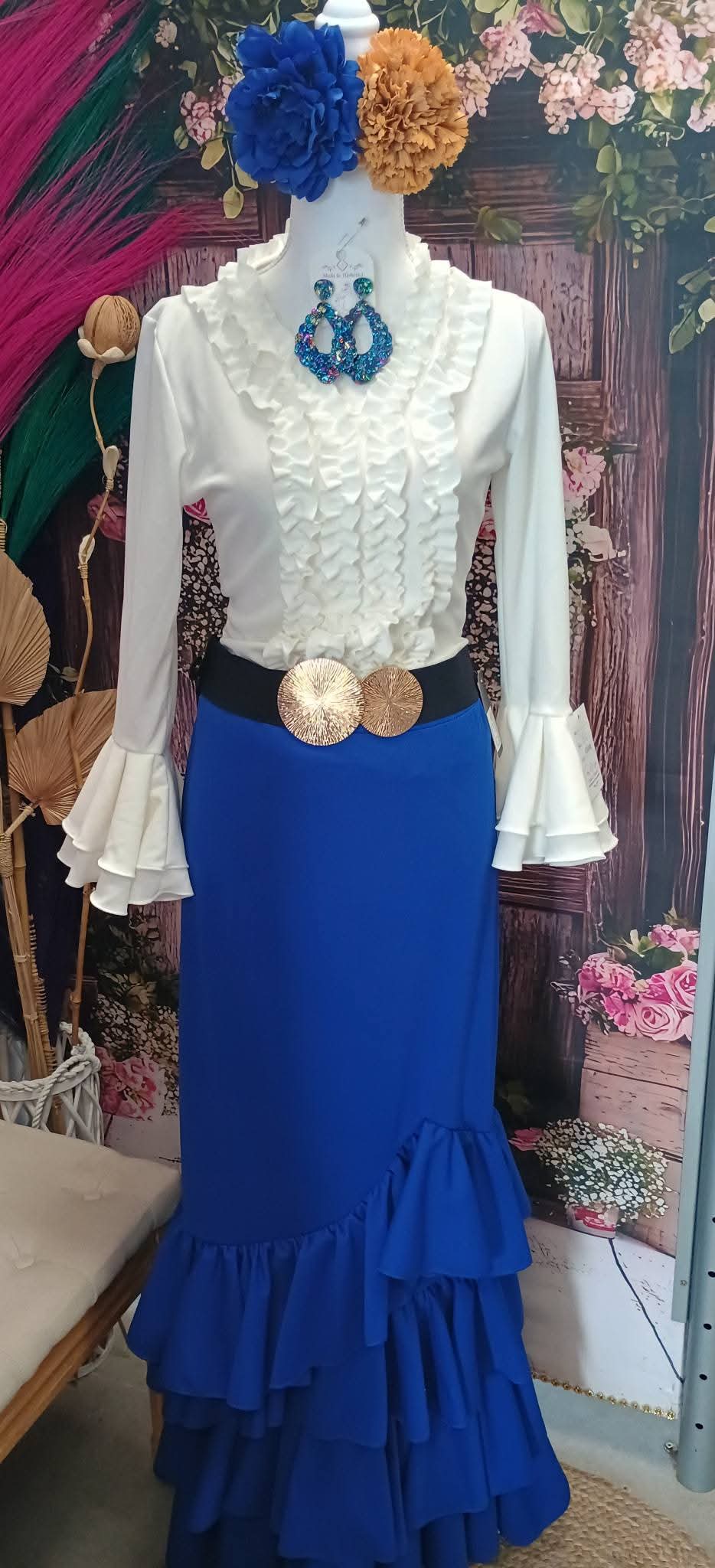 CAMISA DE FLAMENCA ELASTICA