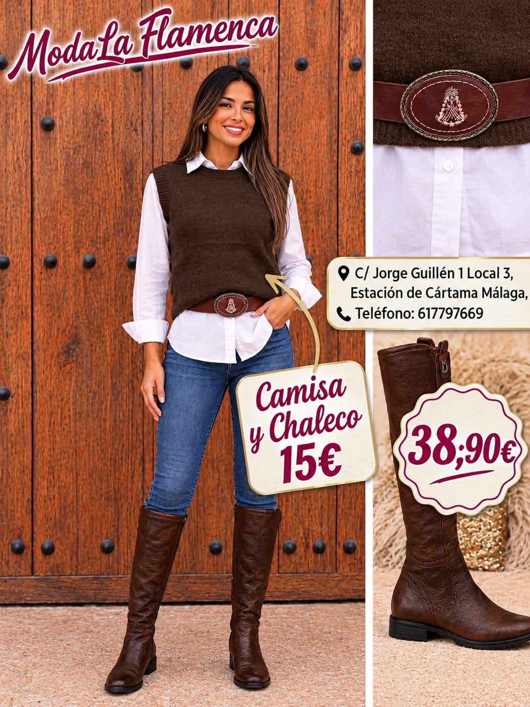 CONJUNTO DE CHALECO Y CAMISA