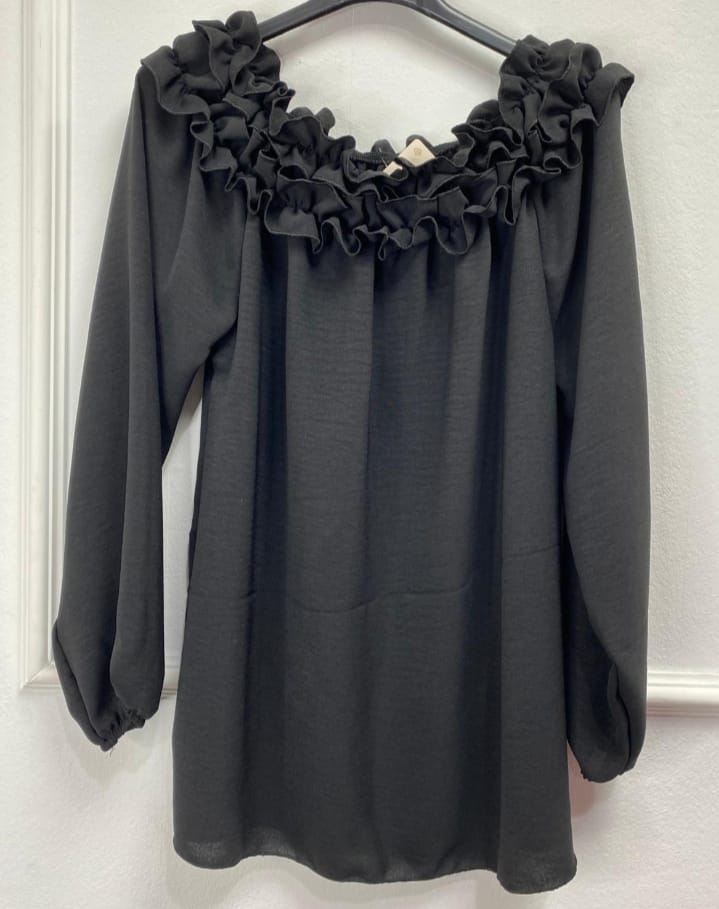 CAMISA FLAMENCA CUELLO DE BARCA