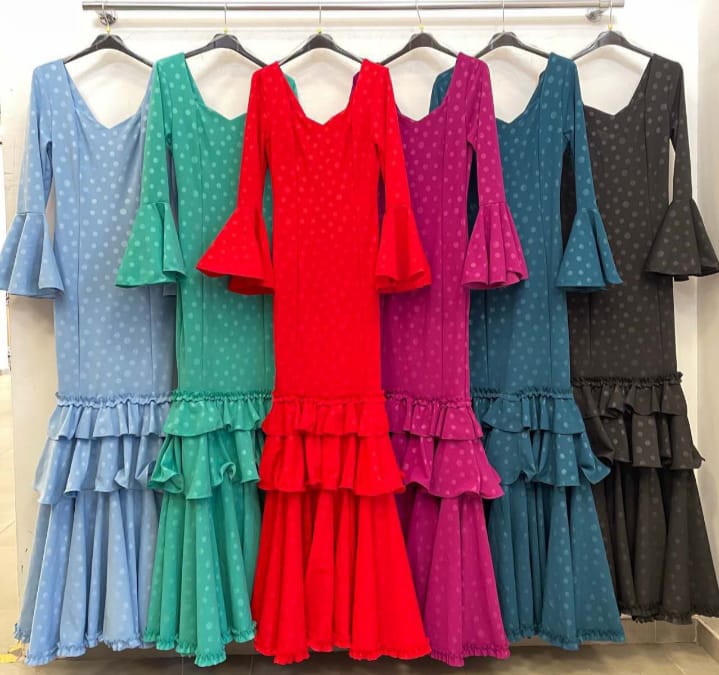VESTIDO FLAMENCA LUNARES MADRE E HIJA