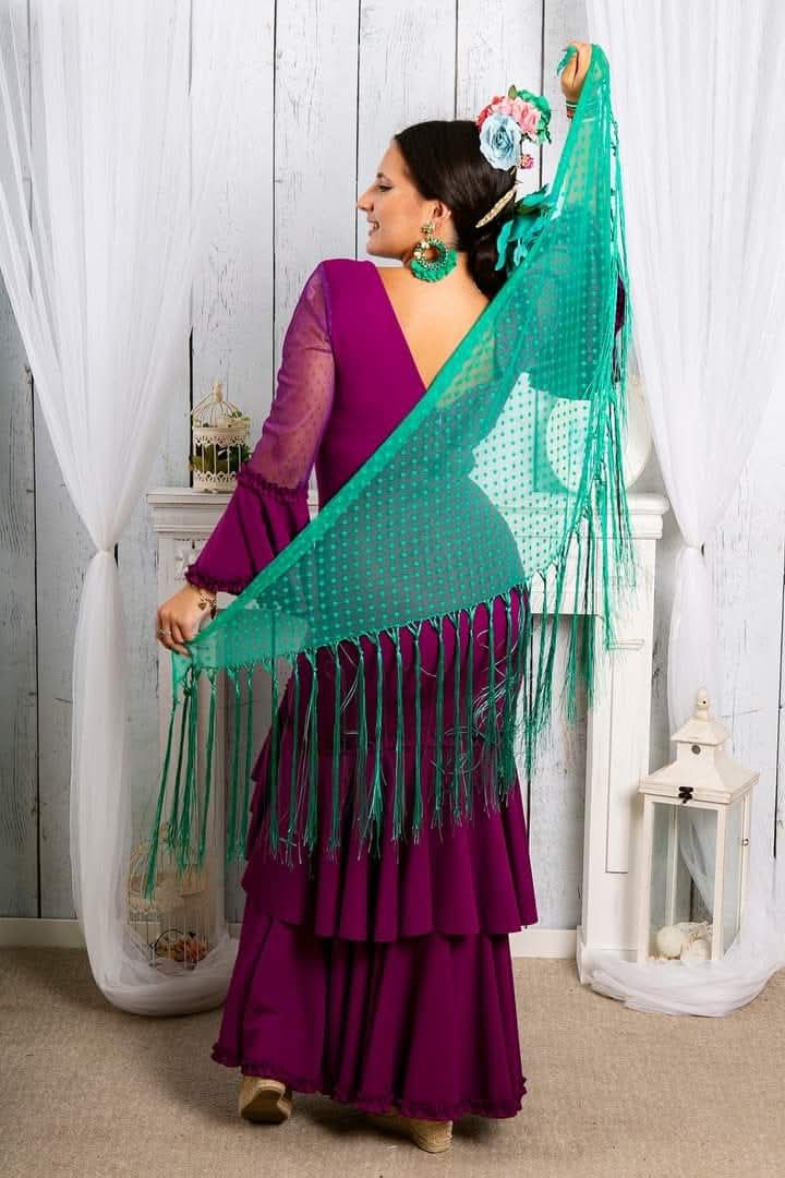 VESTIDO DE FLAMENCA PLUMETI