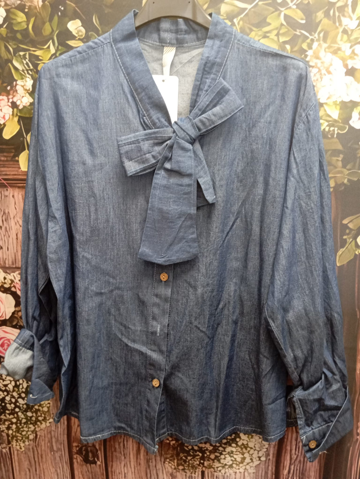 CAMISA VAQUERA CON LAZO