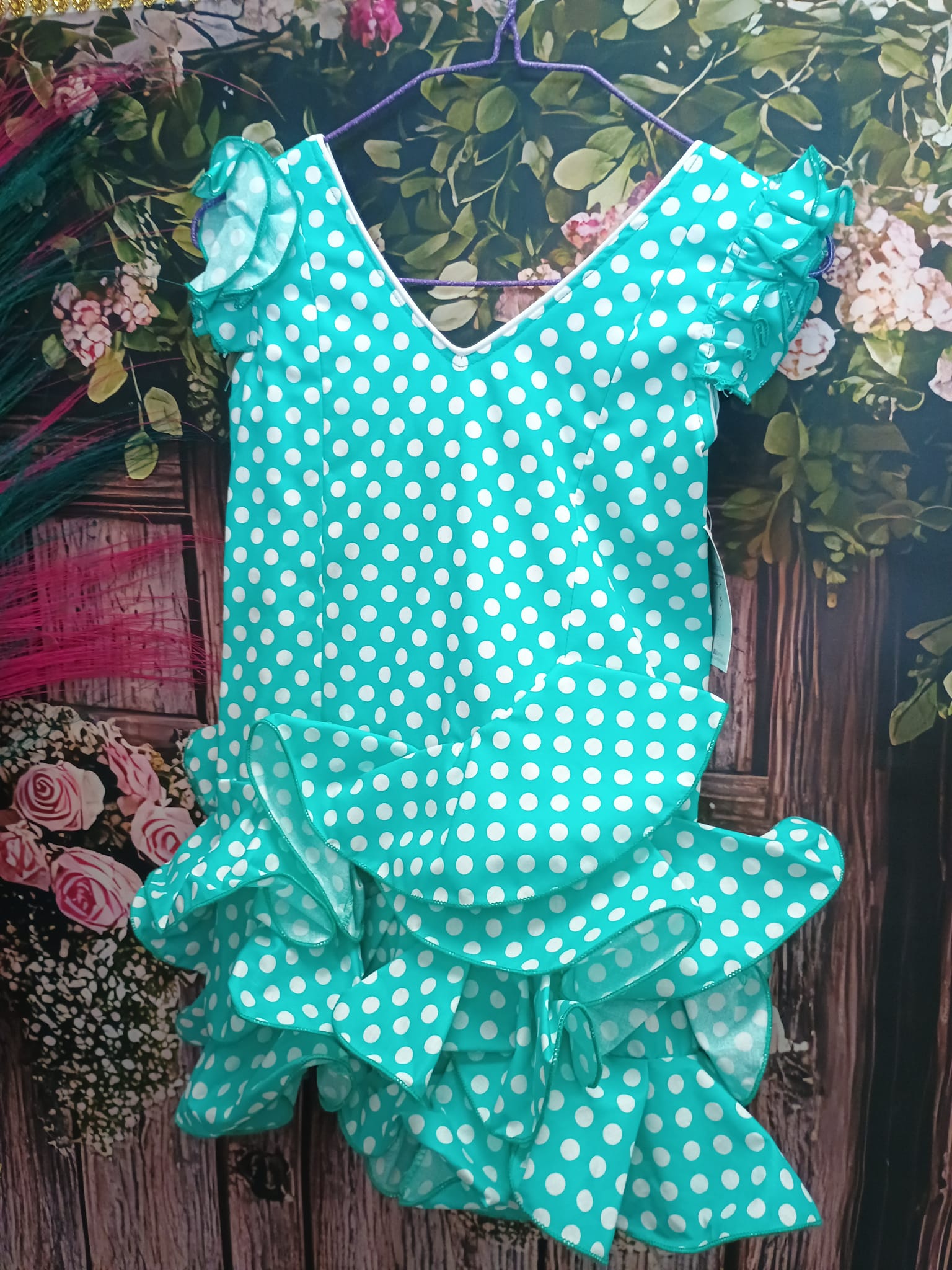 VESTIDO FLAMENCA NIÑA MODELO MARISOL TALLA 8