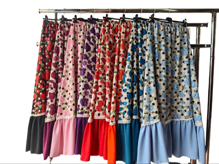 CONJUNTO FALDA FLAMENCA Y PIQUILLO