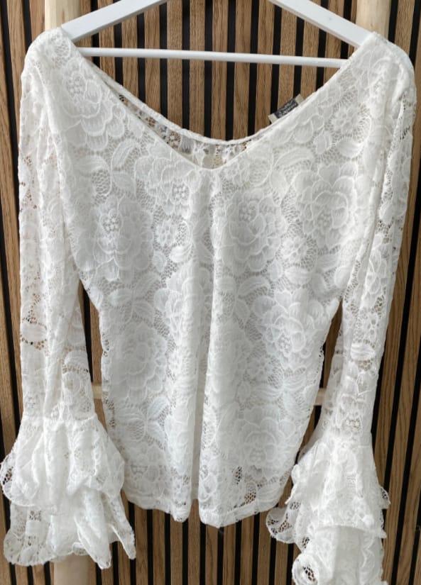 CAMISA DE FLAMENCA ENCAJE