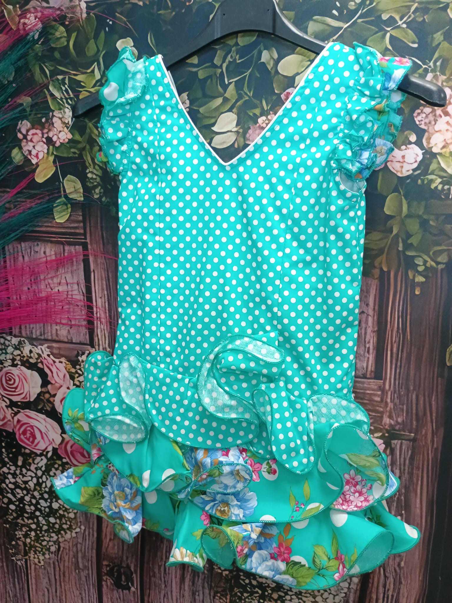 VESTIDO FLAMENCA NIÑA MODELO MARISOL TALLA 8