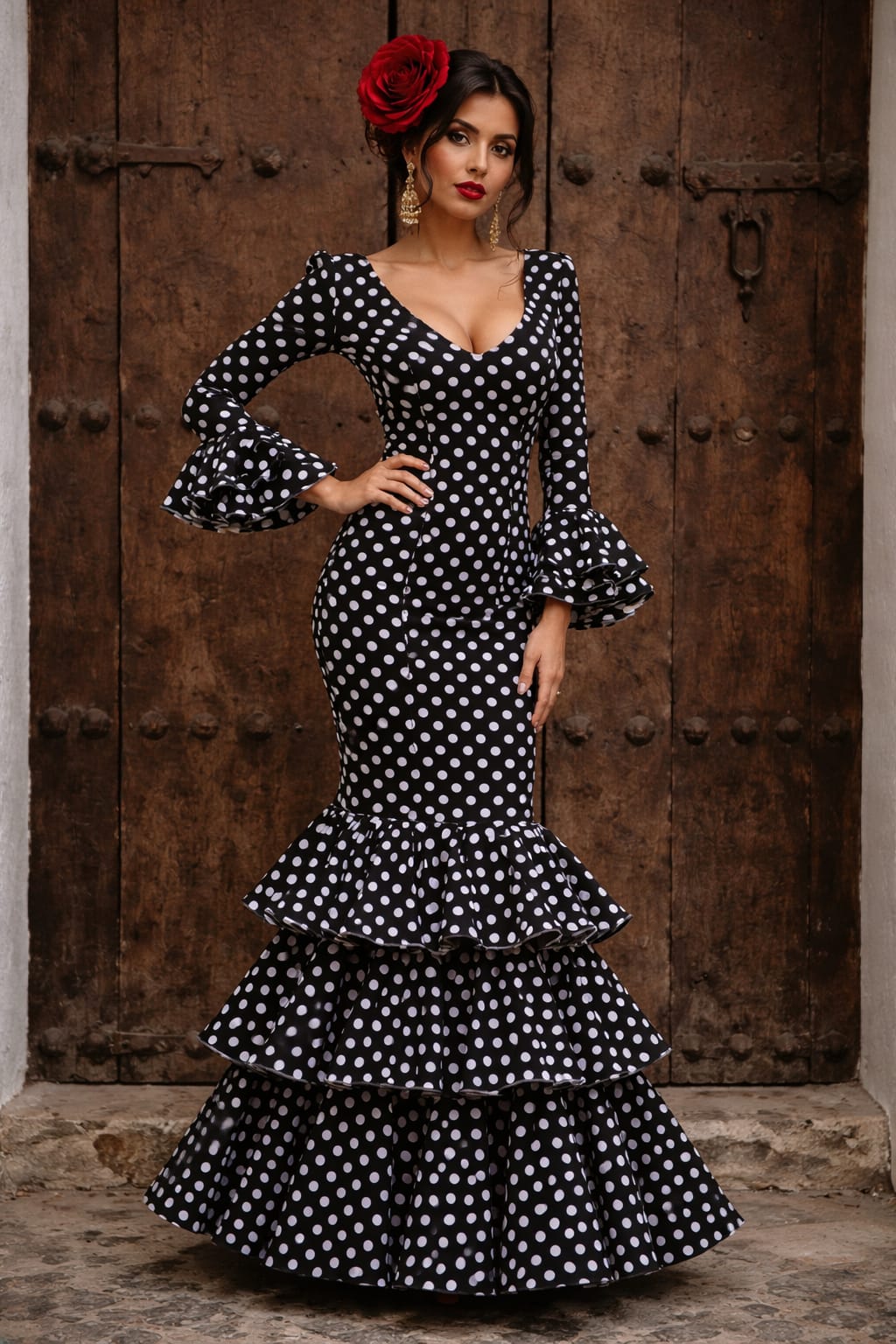 VESTIDO FLAMENCA LUNARES