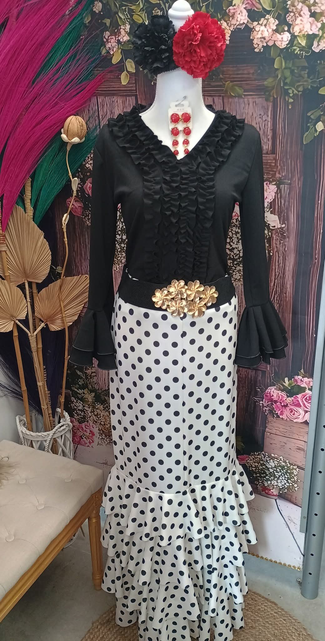 CAMISA DE FLAMENCA ELASTICA