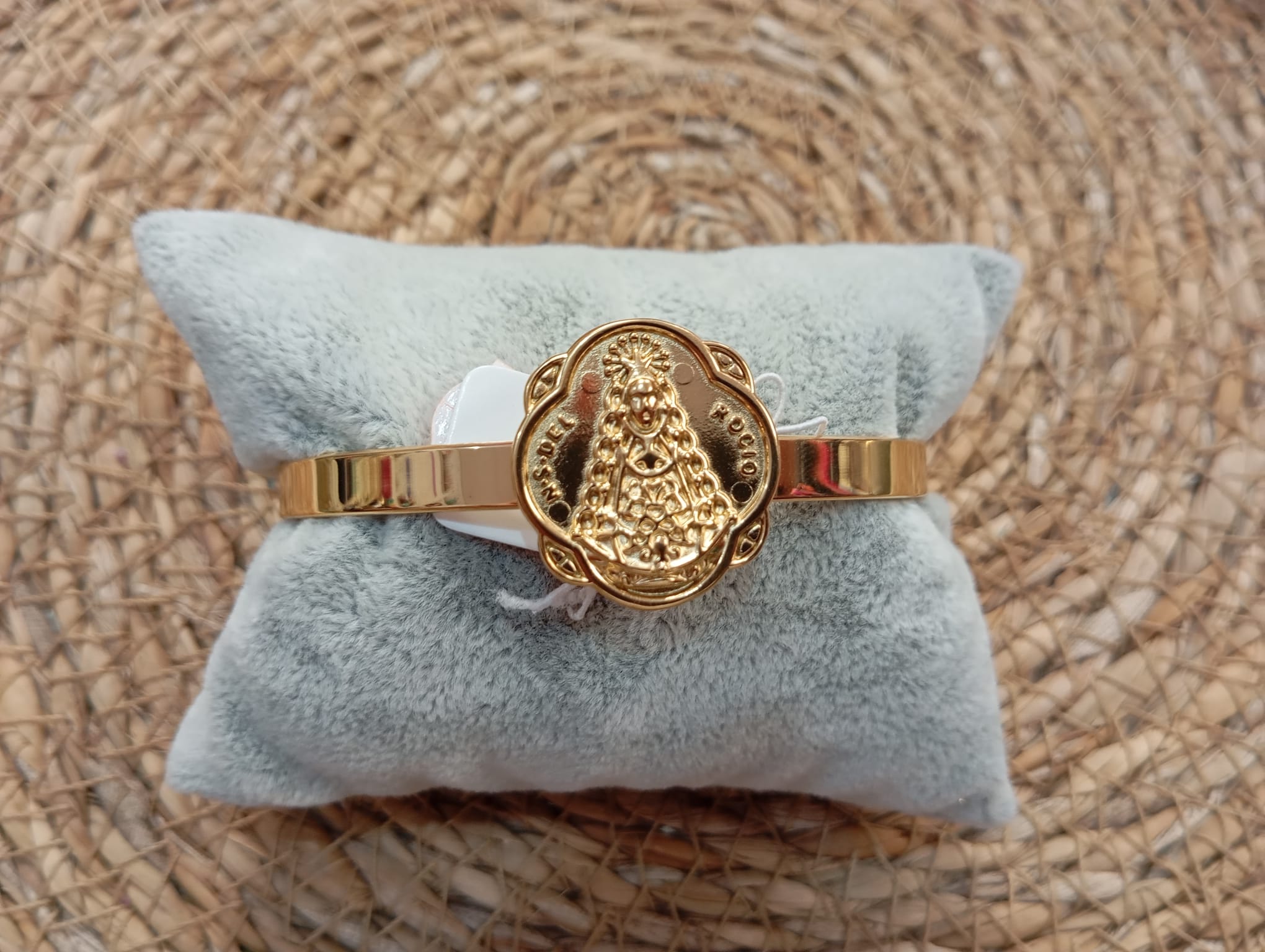 PULSERA VIRGEN DEL ROCIO DORADA