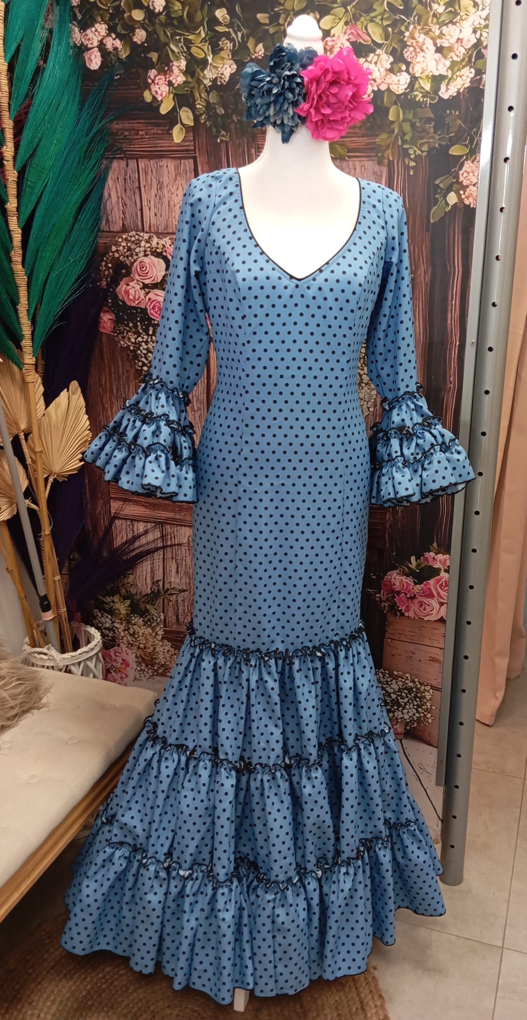 VESTIDO CANASTERO MODELO MACARENA