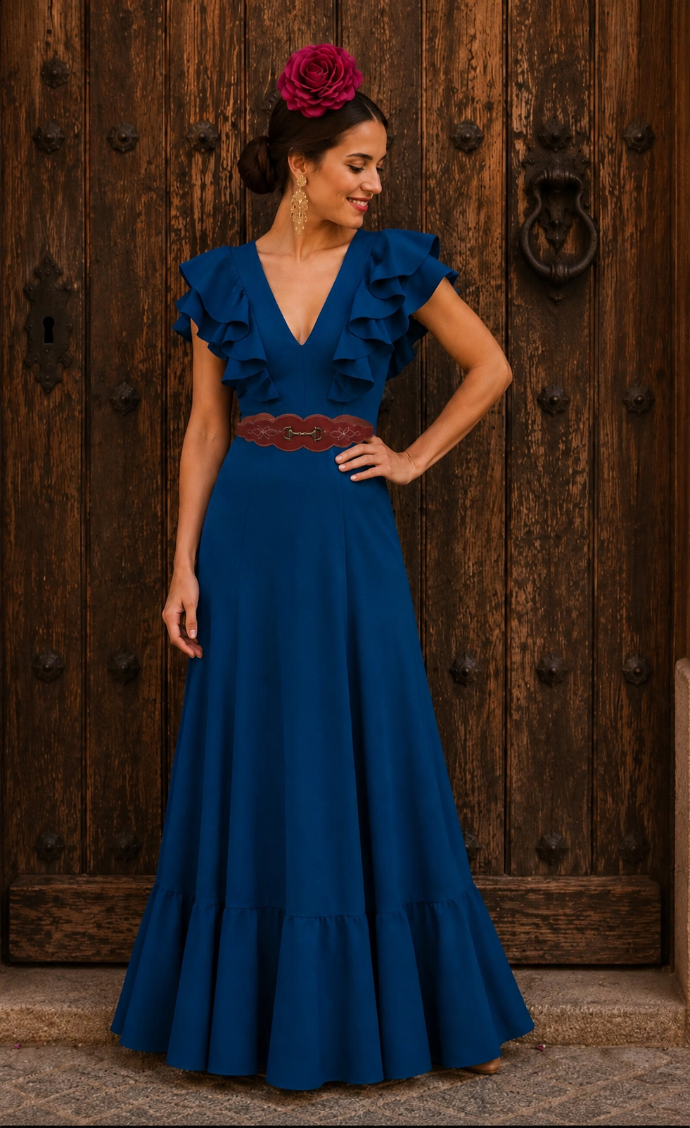 BATA FLAMENCA DOBLE RIZO