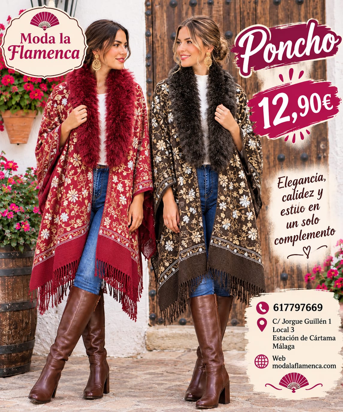 CAPA BORDADO CON CUELLO DE PELO