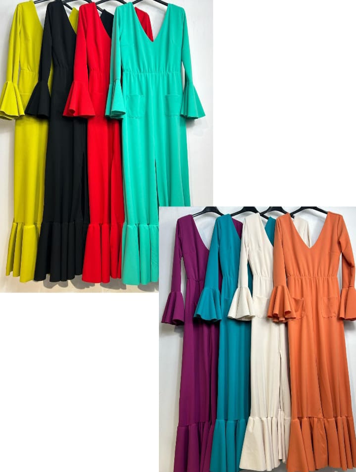 BATA FLAMENCA PARA ROMERIA CON BOLSILLOS