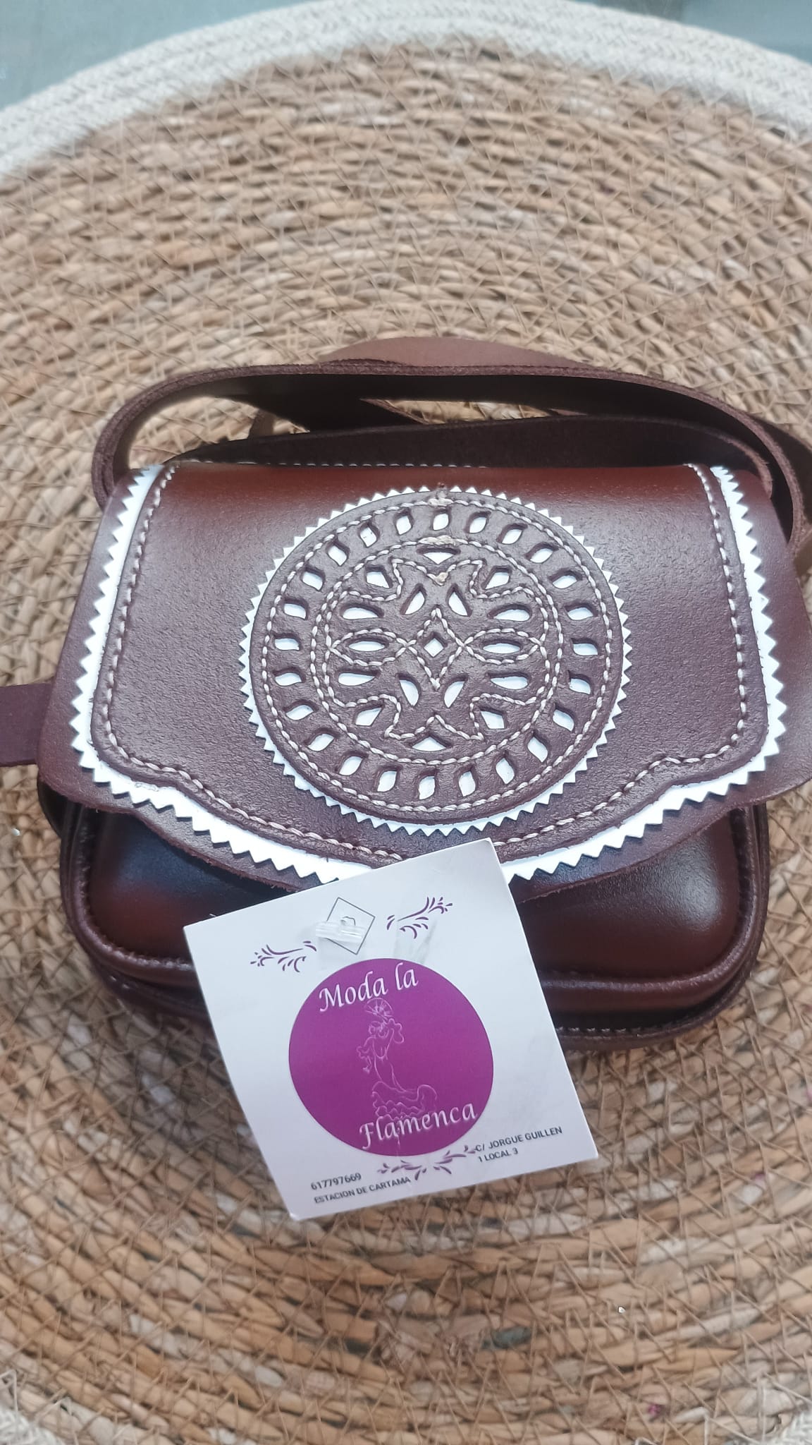 BOLSO RIÑONERA DE PIEL ROCIERO PAR NIÑA