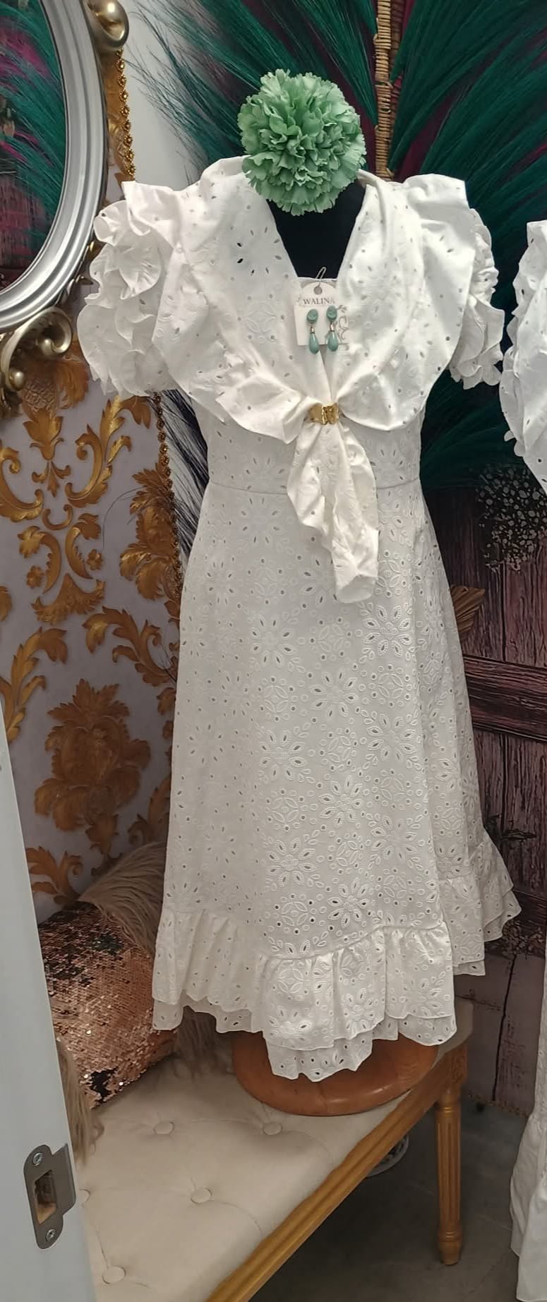 BATA DE FLAMENCA NIÑA PERFORADA