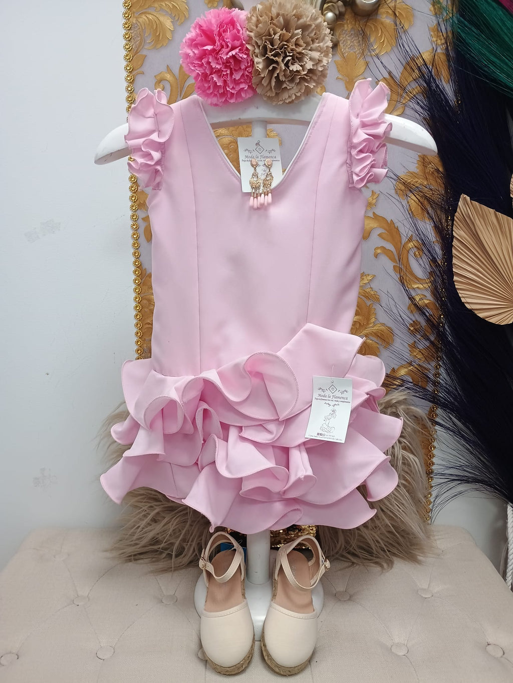 VESTIDO FLAMENCA NIÑA MODELO MARISOL TALLA 8