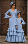 VESTIDO FLAMENCA LUNARES MADRE E HIJA