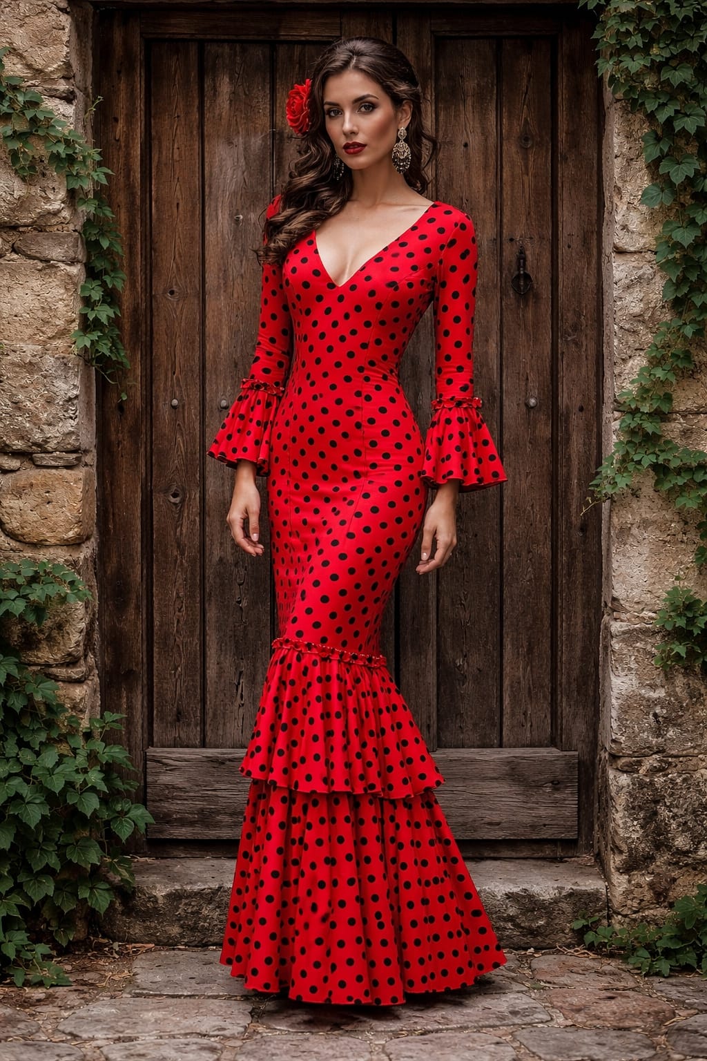 VESTIDO FLAMENCA LUNARES