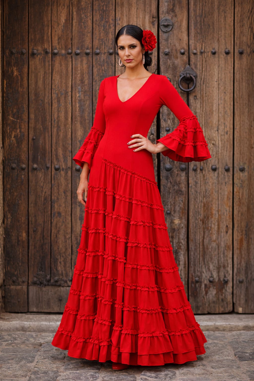 VESTIDO DE FLAMENCA MODELO ESTRELLA