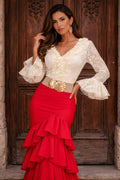 FALDAS DE FLAMENCA CON VOLANTES
