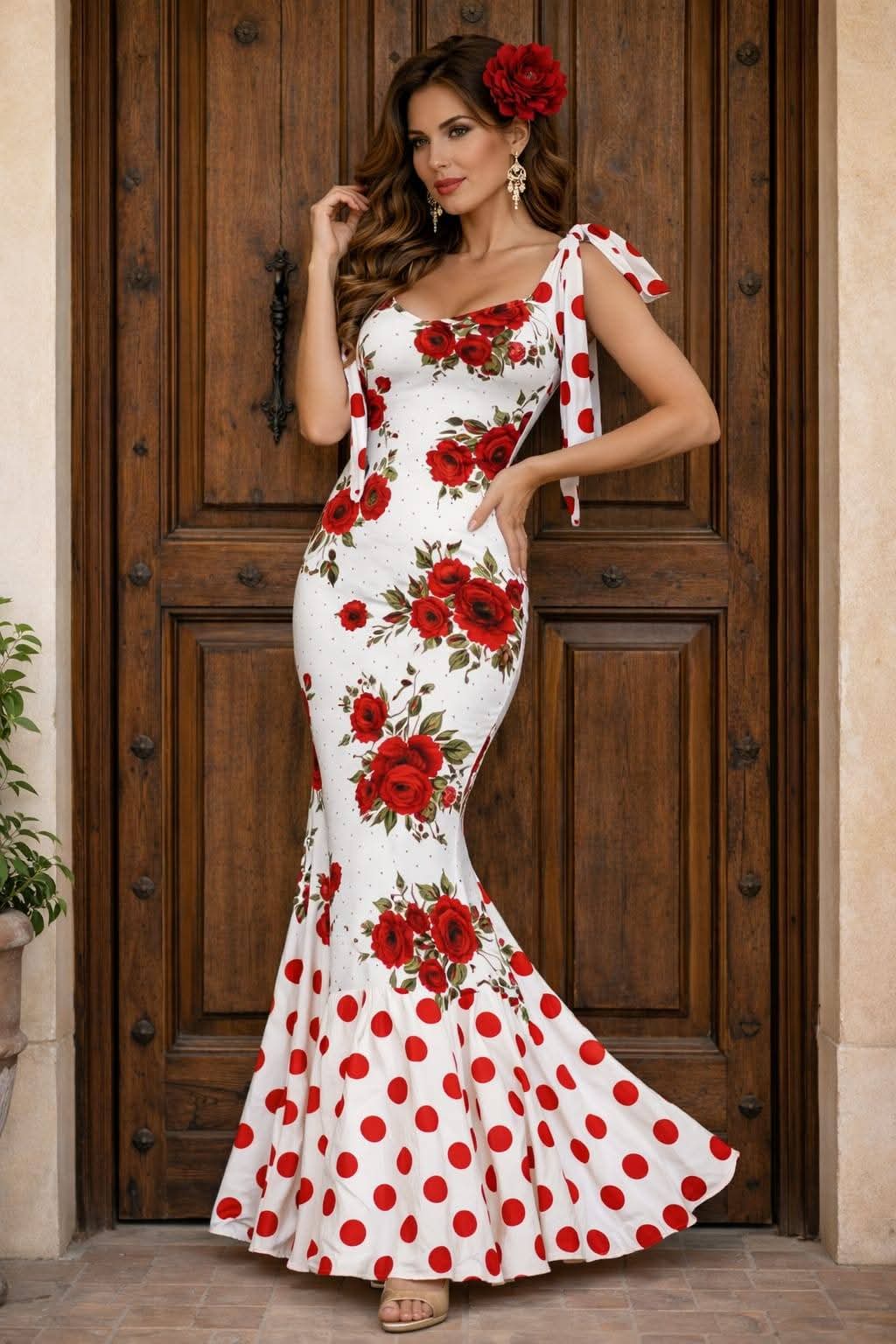 BATA FLAMENCA ESTAMPADA