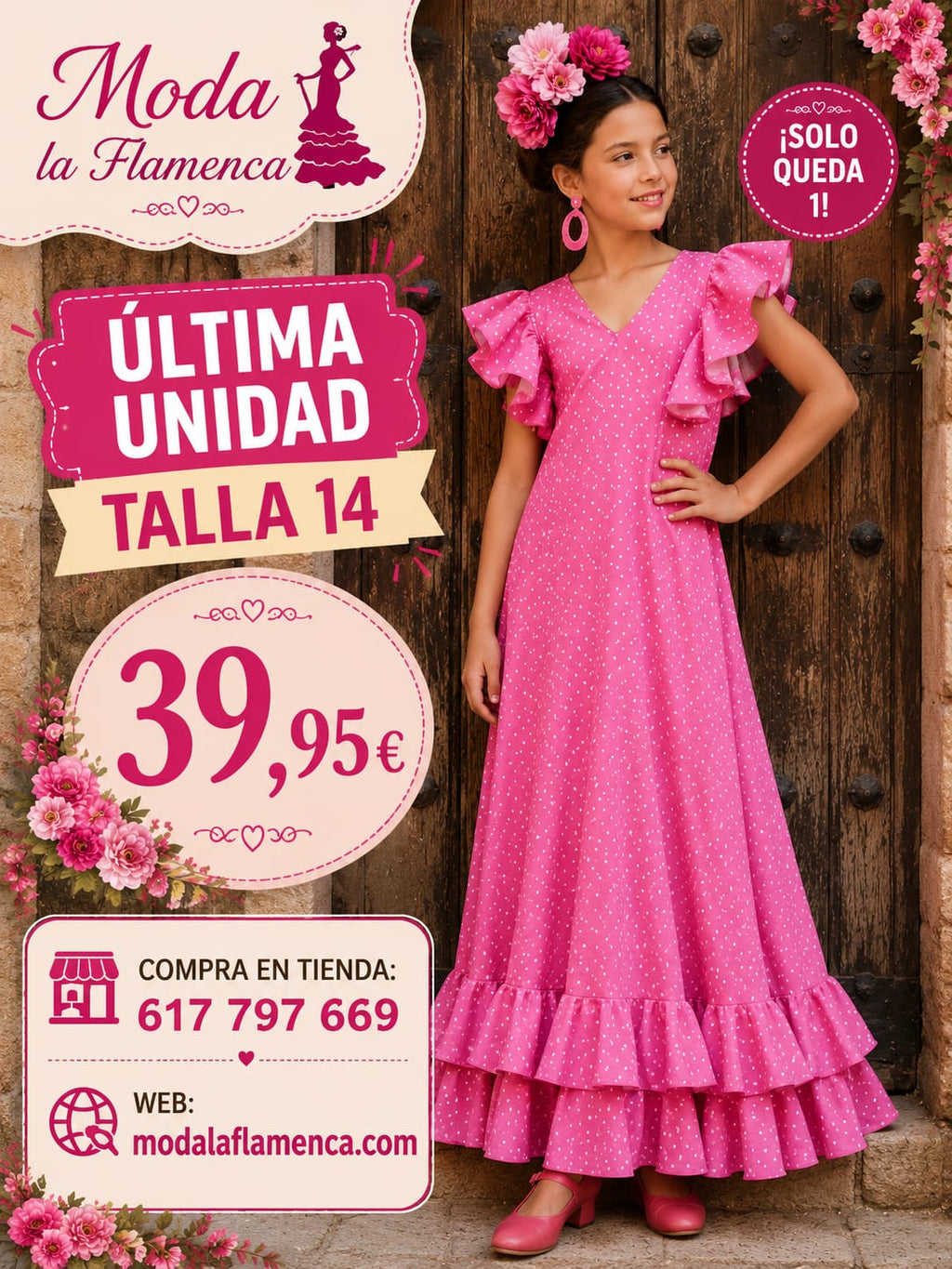 BATA FLAMENCA MODELO EVA TALLA 14