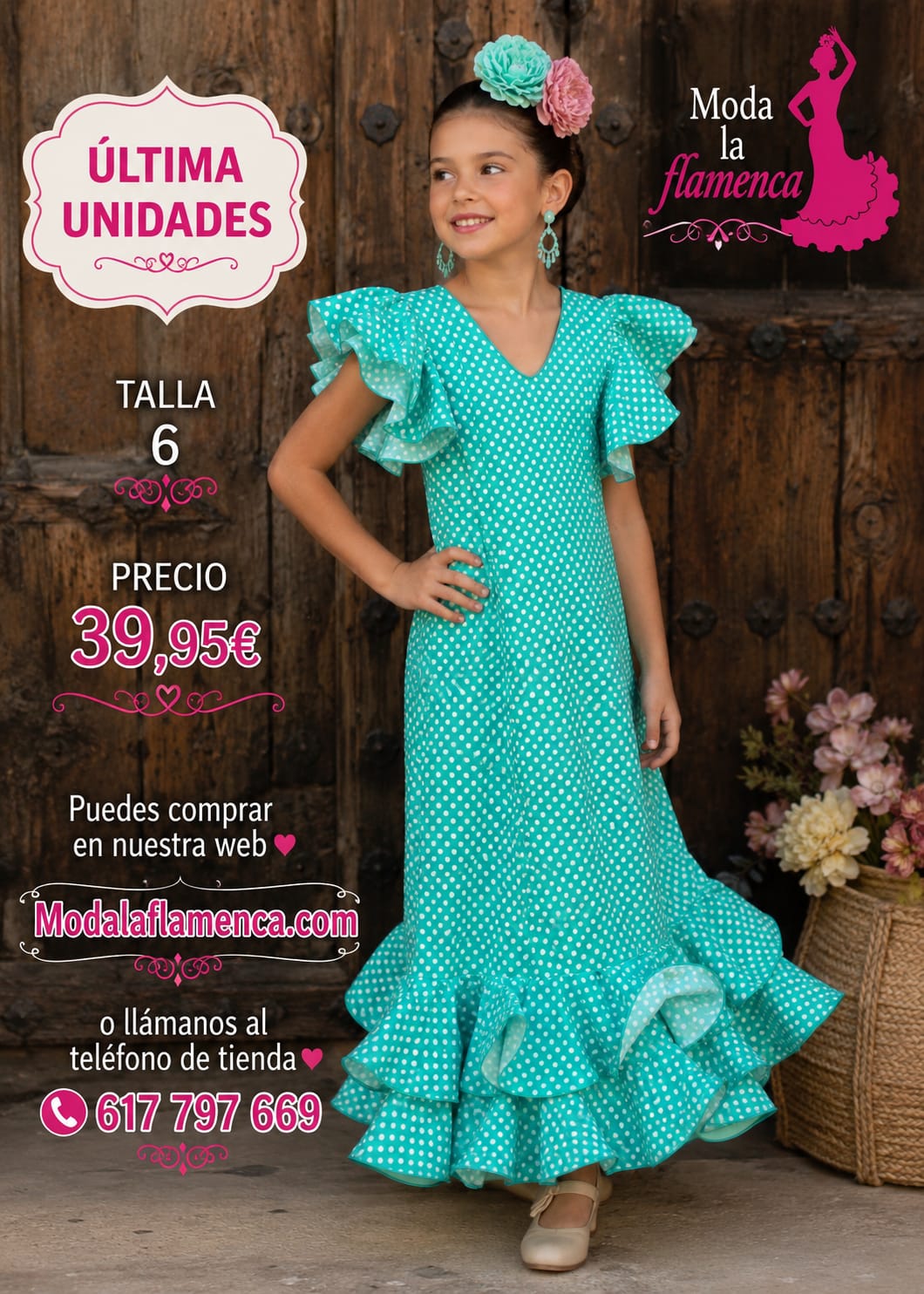 BATA FLAMENCA MODELO EVA TALLA 6