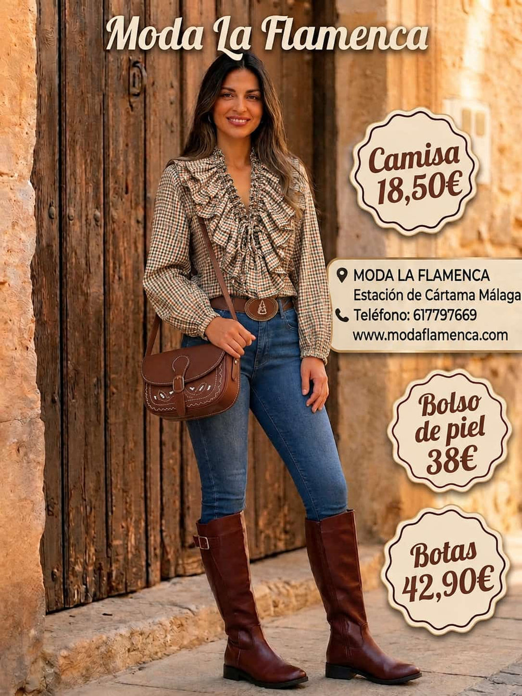 CAMISA VICHY CON VOLANTES