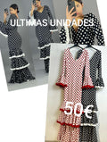 VESTIDO DE FLAMENCA CON LUNARES MODELO LOLA