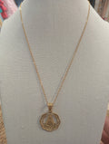 MEDALLA VIRGEN DEL ROCIO CON CADENA EN ACERO