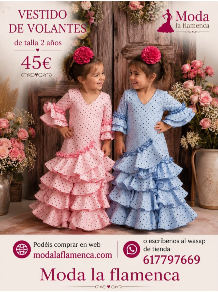 VESTIDO FLAMENCA ISABEL TALLA 2